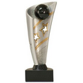 Bowling Banner Resin Award - 7" Tall